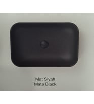 LOFT ÇANAK LAVABO 40X60cm TURAVİT - MAT SİYAH