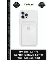 iPhone 12 Pro Kartlık Detaylı Şeffaf Yuki Silikon Kılıf Akıllı Telefon Aksesuar Çeşit Cihaz Kılıfı