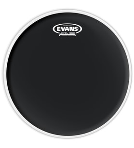 Evans B14HBG Hydraulic Black 14 İnç Yağlı Trampet Derisi - Siyah (Profesyonel) Mat Siyah Görünüm, Yağ Aralıklı Çift Katman ve Maksimum Susturma Özelliği