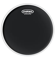 Evans B14HBG Hydraulic Black 14 İnç Yağlı Trampet Derisi - Siyah (Profesyonel) Mat Siyah Görünüm, Yağ Aralıklı Çift Katman ve Maksimum Susturma Özelliği