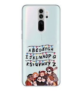 Redmi Note 8 Pro Uyumlu Stranger Things Desenli Şeffaf Telefon Kılıfı