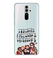 Redmi Note 8 Pro Uyumlu Stranger Things Desenli Şeffaf Telefon Kılıfı