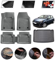 Renault Clio 3 2005-2012 Kancalı Uyumlu Paspas Araca Özel Bagaj Havuzu MBS Gri