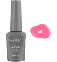 Pembe Kalıcı Oje 68-Yoğun Renk Veren Jel Oje 12 ml-Nail UV Gel Polish 68