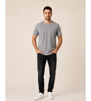 VİGOSS ERKEK BATTAL O YAKA BASIC T-SHIRT B3124-03370