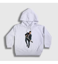 Presmono Unisex Çocuk Beyaz Stanley Clarke Kapüşonlu Sweatshirt 428981tt