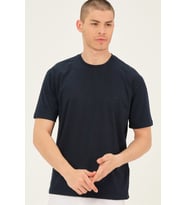 T0739 DEWBERRY ERKEK T-SHIRT-LACİVERT