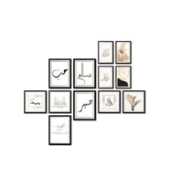 BrfShp 12 Parça Dekoratif Mdf Tablo Seti Çerçeve Görünümlü DKJ070 1199837