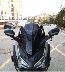 MOTOCAM Honda Forza 250 Ön Cam 2021-2026 Model 47cm Şeffaf Renkli 4mm UZUN