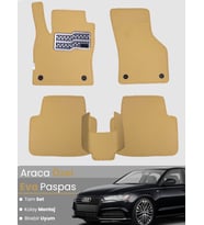 AUDİ A6 (2012-2018) Uyumlu EVA Paspas Tam Set–Araca Özel,Su Geçirmez,Hızlı ve Kolay Montaj