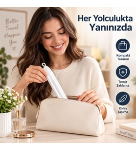 Taşınabilir Diş Fırçası Saklama Kabı, Şeffaf, Askı Aparatlı, Havalandırma Delikli, Seyahat için Hijyenik Koruyucu Kutu