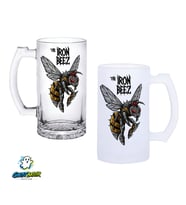 Iron Beez Kulplu Bira Bardağı Buzlu veya Şeffaf Seçenekli 0298