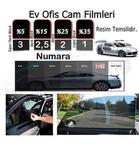 Cam Filmi Amerikan Çizilmez 152 cm x 60 Mt. Dark Black