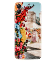 Samsung Galaxy A04E Kılıf Silikon Desen Özel Seri Gerçek Çiçekler 1743