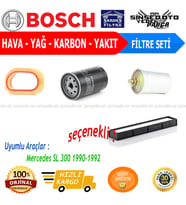 Filtre Bakım Seti Mercedes SL 300 1990-1992 Hava + Yağ F + Yakıt F. + Polen Mann