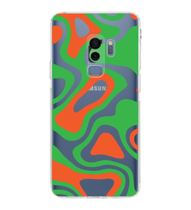 Samsung Galaxy S9 Plus  Kamera Korumalı Kapak Renkli Desen Tasarımlı  Şeffaf Kılıf
