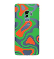 Samsung Galaxy S9 Plus  Kamera Korumalı Kapak Renkli Desen Tasarımlı  Şeffaf Kılıf