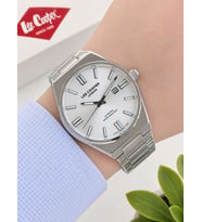 Lee Cooper Çelik Kordon Takvimli Kadran 50 Mt Suya Dayanıklı Özel Tasarım Erkek Kol Saati LC.M02.M4