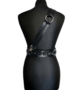 Mulvxbrf Brf02 Deri Omuzdan Bağlamalı Bel Kemer  Harness  - Brf915 (Mulvix)