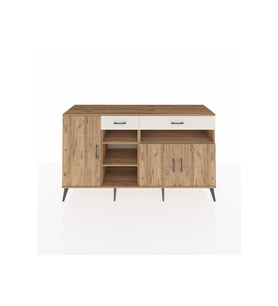 Kronos Konsol 5 Raflı 2 Çekmeceli 3 Kapaklı 176x59x99 Çam-Çam/Aytaşı