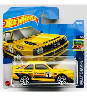 2022 Yeni " 84 Audi Sport Quattro Sarı 1:64 Ölçek Hotwheels Marka 1/5