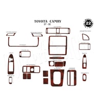 Meriç® Toyota Camry Ön Torpido Kaplama Maun 22 Parça 1997-1999 (Maun)