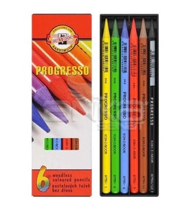 Koh-i-Noor Progresso Kuru Boya Kalemi 6lı Set
