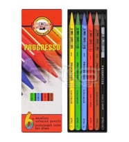 Koh-i-Noor Progresso Kuru Boya Kalemi 6lı Set