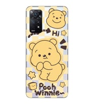 Redmi Note 11 Pro Uyumlu Winnie The Pooh Desenli Şeffaf Telefon Kılıfı