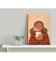 BK Home Coffee Tasarımlı Kanvas Tablo-12