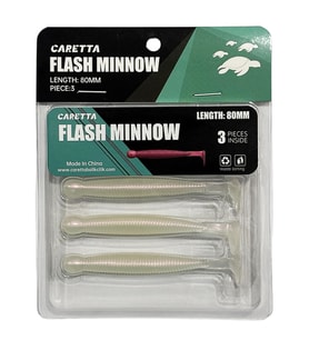 Caretta Flash Minnow 8cm 3.5gr 3 Adet Silikon Yem Pink Spirit