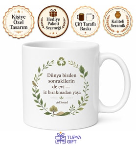 Dünya Sıfır Atık Günü Atıksız Yaşam Felsefesi Kupa Bardak Hediye