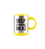 Kendi Kendini Karıştıran Mikser Kupa Termos Bardak; Self Stirring Mug (Sarı)
