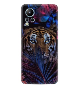 Infınix Note 12 Kılıf Resimli Desenli Baskılı Silikon Flowers Tiger 1319