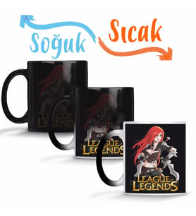 League Of Legends Katarina Sihirli Kupa Bardak Porselen