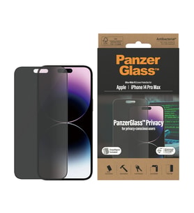 PanzerGlass iPhone 14 Pro Max UWF Hayalet Cam Ekran Koruyucu (Siyah)