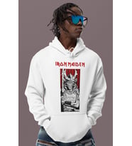 Ironmaiden Rock Metal Baskılı Unisex Oversize Müzik Grubu Hoodie