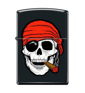 Zippo Skull With Cigar Çakmak
