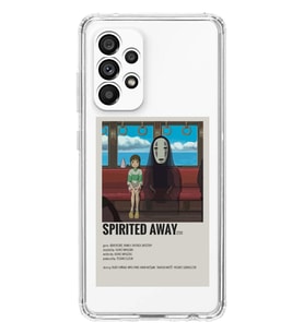 Samsung Galaxy A73 Uyumlu Spirited Away Poster Tasarımlı Şeffaf Telefon Kılıfı