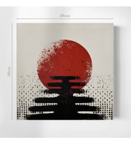 Soyut Desenli 20x20 cm Illustrasyon Kanvas Tablo – Minimalist, Şık ve Hediyelik (Çok Renkli)
