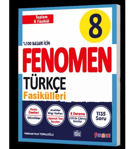 FENOMEN YAYINCILIK 8. Sınıf Türkçe Fasikül Seti (1-2-3-4-5-6-7-8. Sayılar)