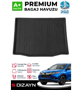 S-Dizayn Honda HR-V 3D Pro Bagaj Havuzu 2020 Üzeri A+ Kalite