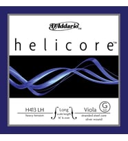 D'Addario H413LH Helicore Tek Viyola Sol (G) Teli (Long Scale - Heavy)  Gümüş Sarım ile Zengin Alt Frekanslar Üstün Perde Stabilitesi ve Güçlü Gövde