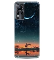 INFINIX Note 11 Pro Note 10 Hot 9 Play Kılıf Desemli Silikon Ay ve Kız 1720