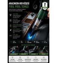 Taşınabilir Kablosuz Süpürge Kompakt Tasarım Güçlü Motor