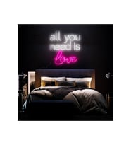 all you need is love Yazılı Neon Tabela