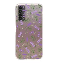 PrintiFy Huawei P Smart 2021 ile Uyumlu Water Color 3  Kamera Korumalı Şeffaf  Kılıf