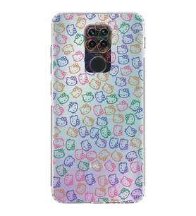 Xiaomi Redmi Note 9  Kamera Korumalı Kapak Hello Kitty Tasarımlı Şeffaf  Kılıf