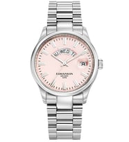 ROMANSON TMFM3BS007WWAE2W SAFİR CAM SWİSS QUARTZ ÇELİK KASA ÇELİK KORDON GÜMÜŞ RENK TAKVİMLİ UNİSEX