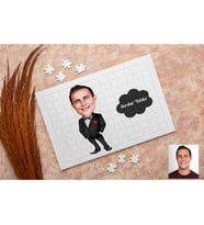 Yakışıklı Karikatürlü Kişiye Özel Puzzle